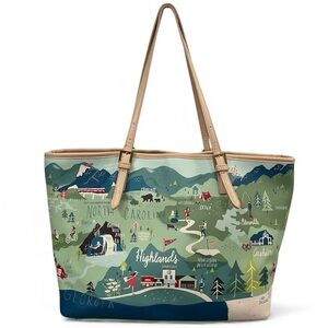 Spartina 449 Blue Ridge Mountains North Carolina Tote Bag w/Snap Wallet